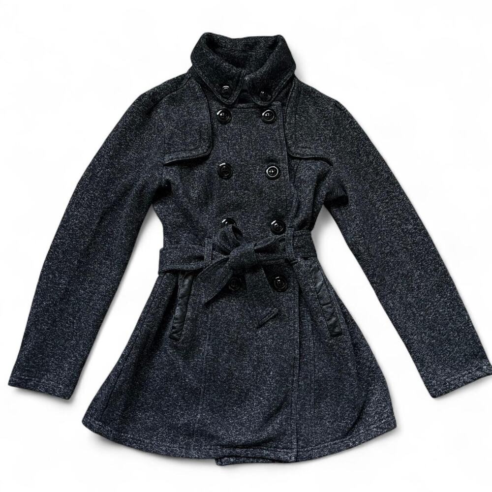 BCX Black & Grey Trenchcoat style jacket - Size: S